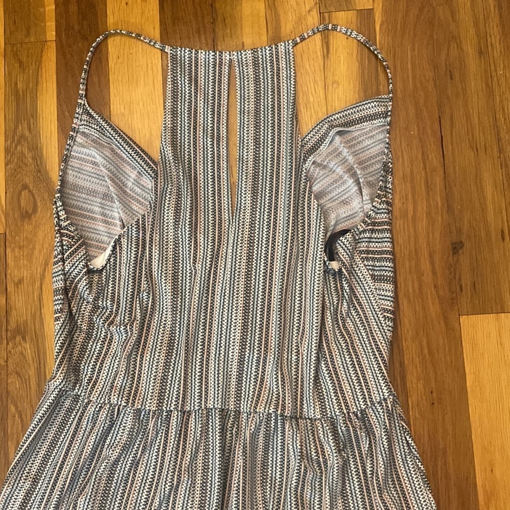 BCBGeneration Women’s Blue and Pink Striped Dress With Slits Size L - Picture 11 of 11